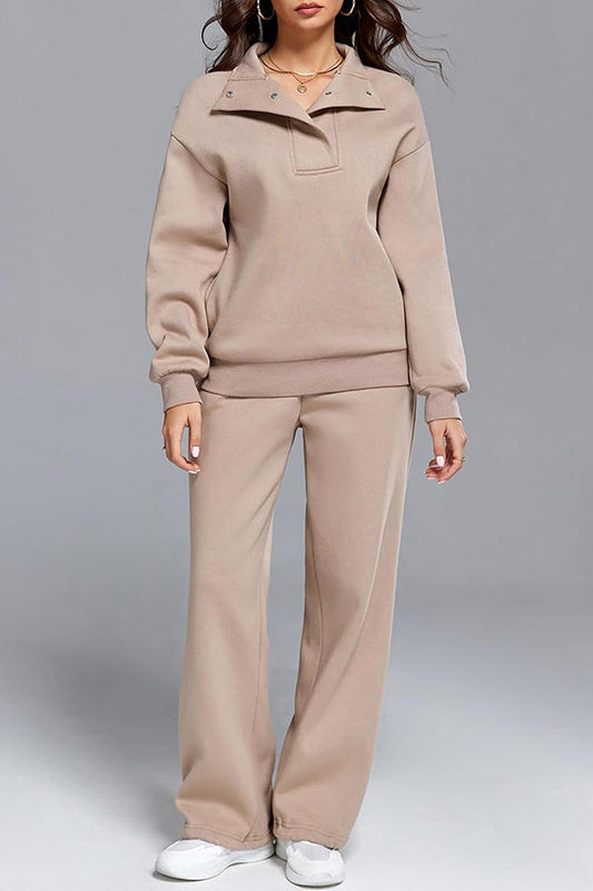 Image of Zara | Women's Wide-Leg Relaxed Sweatpants Set