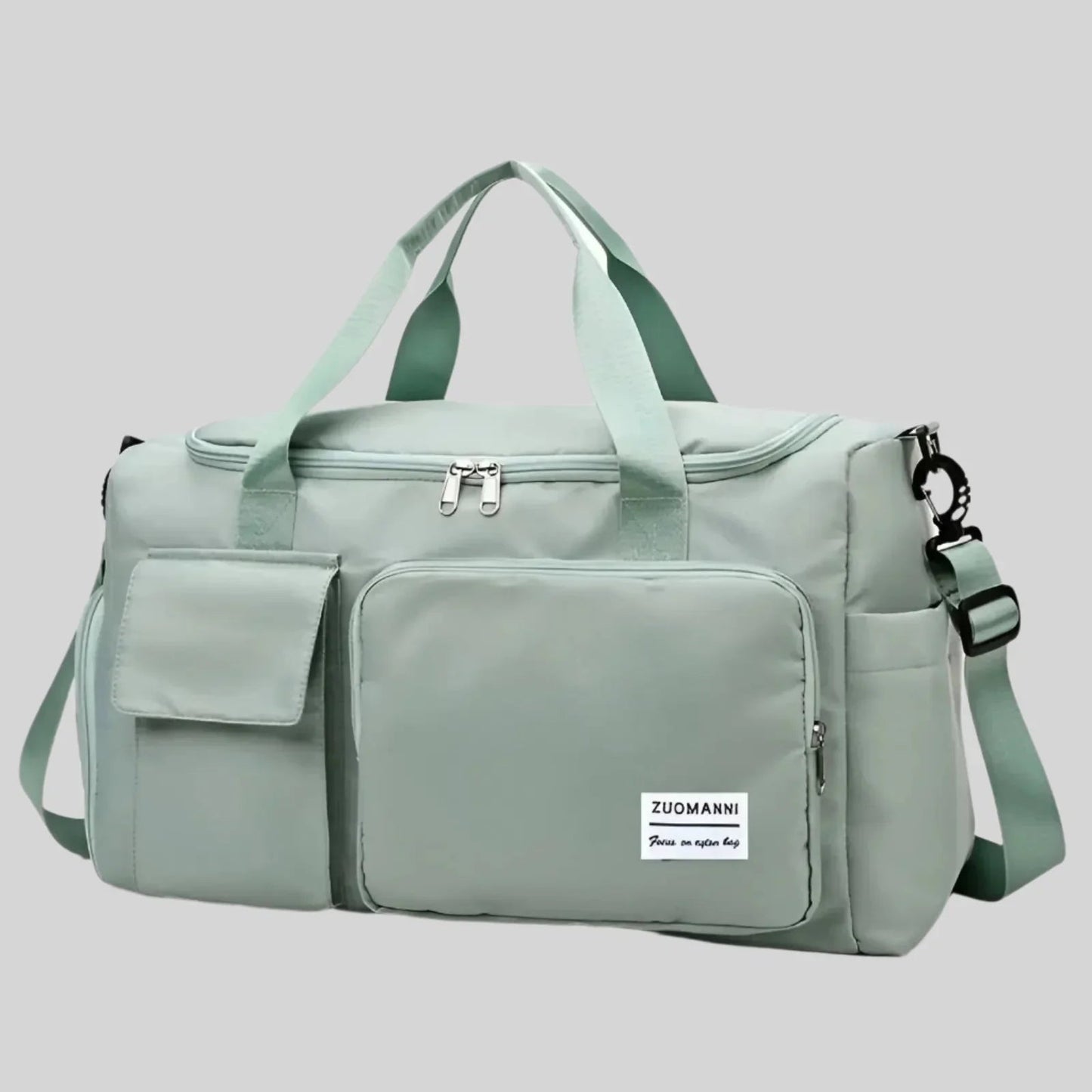 Zuomanni Waterproof Weekend Bag – Spacious Travel & Gym Holdall with Shoe Compartment